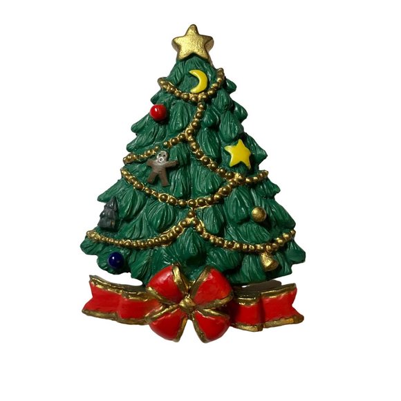 Christmas Tree Pin Brooch Holiday Jewelry - Picture 5 of 9